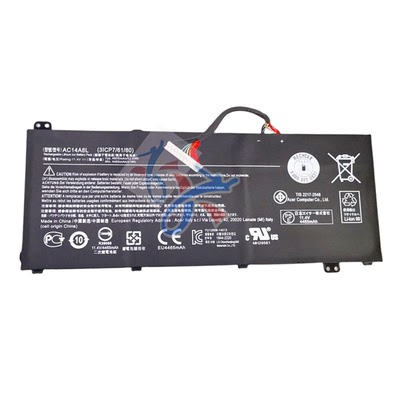 适用acer宏碁VN7-591/2 VN7-791 N15W7 N16C7笔记 AC14A8L电池