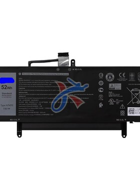 适用戴尔Latitude 9510 9520 V5K68 F68NR笔记本N7HT0 TVKGH电池