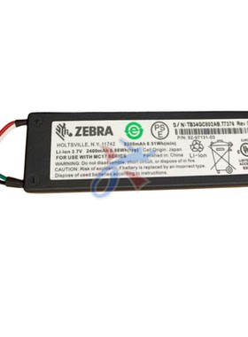 适用Zebral斑马MC17扫描枪82-97131-03 TD40GE326OB T2589电池