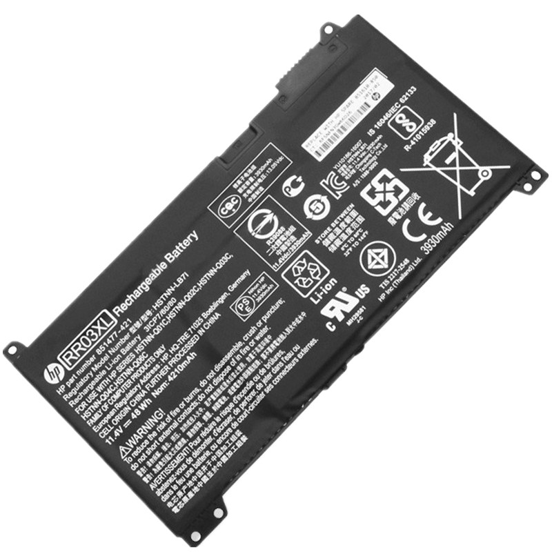 适用惠普ProBook430/440/450/455/470G4 5战66G1笔记本RR03XL电池