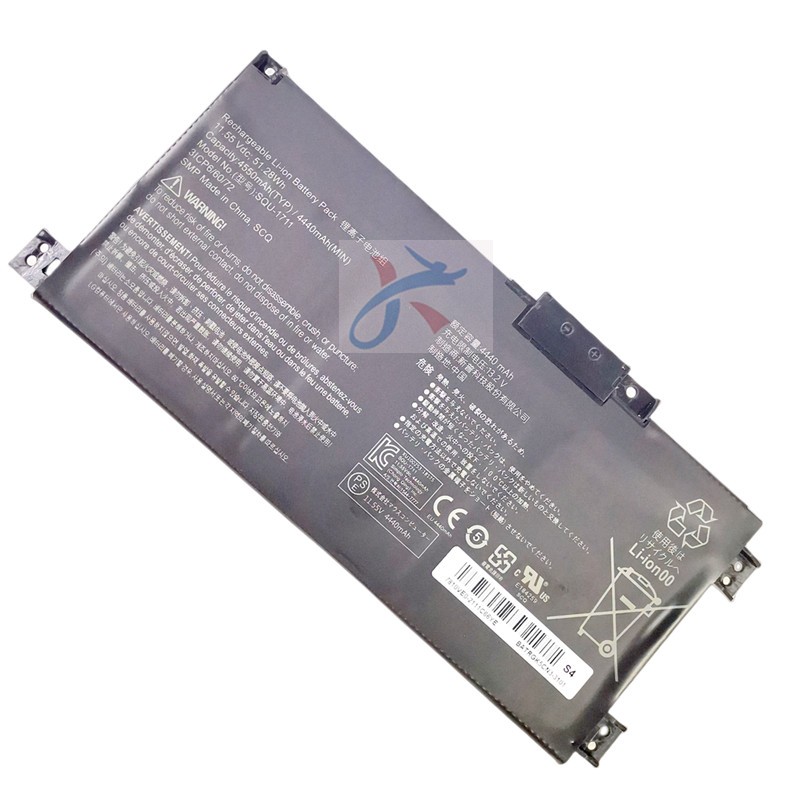 适用雷神911ME 911S 911Air星空版G7000M笔记本SQU-1711/18电池