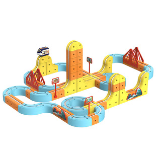 跨境热销高铁魔幻悬浮磁力轨道车积木电动小火车儿童拼装玩具配件