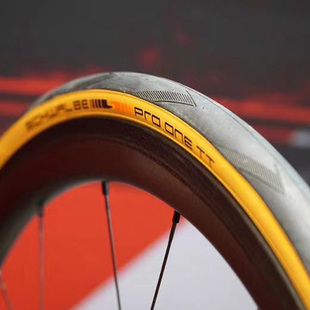 德国世文SCHWALBE PRO ONE公路车防刺黄边外胎真空胎 自补液 气嘴