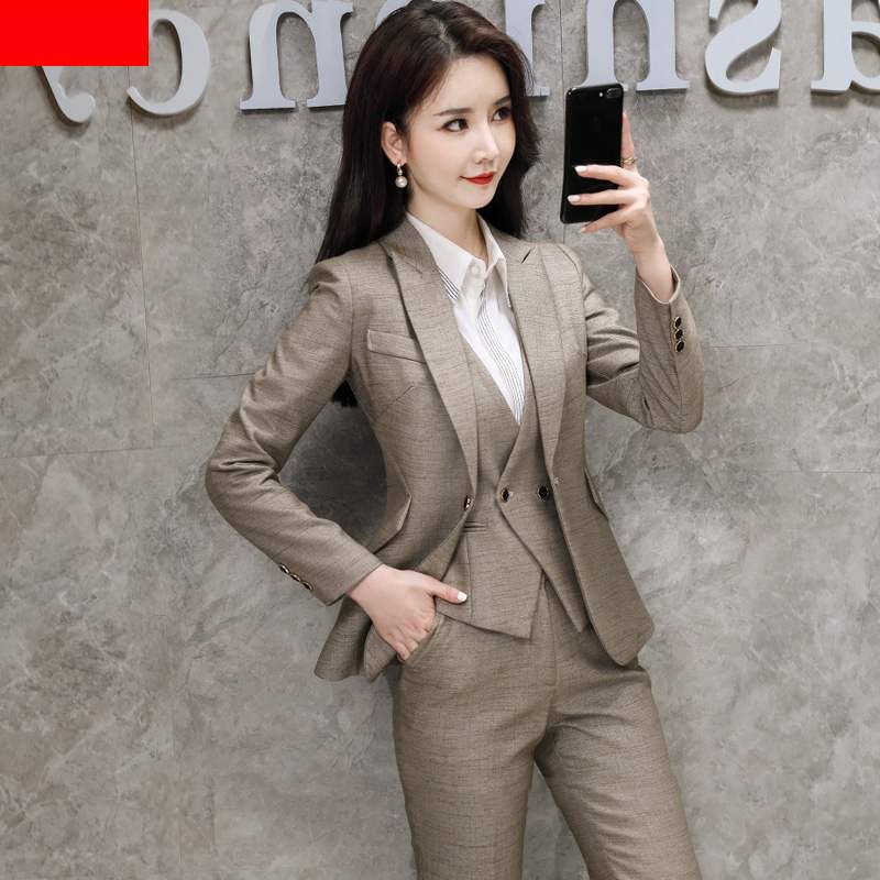 秋冬职业装女西装套装高端面试上班工作服时尚气质经理西服正装女