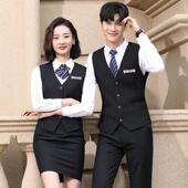 秋冬装 酒店工作服女餐饮火锅店ktv酒吧咖啡西餐厅服务员工装 套装