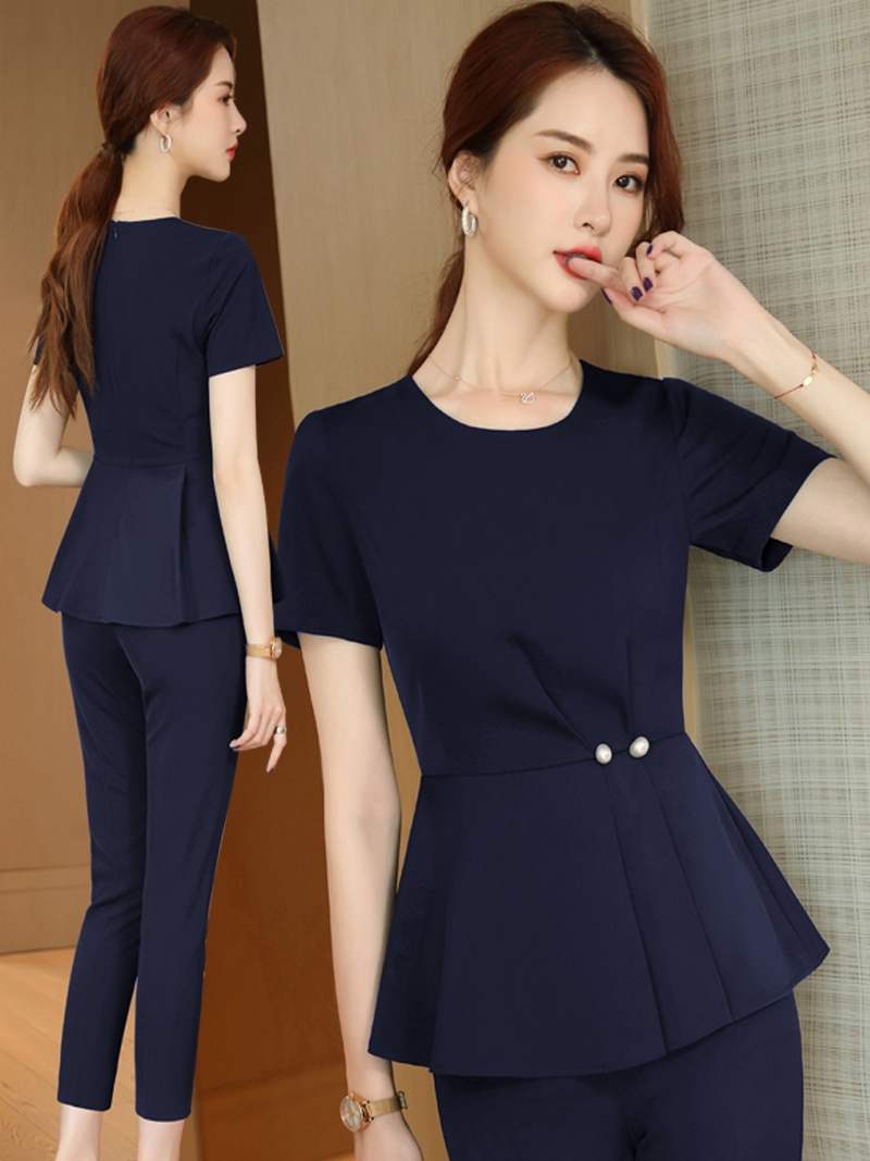 短袖韩版女神范商务工作服正装