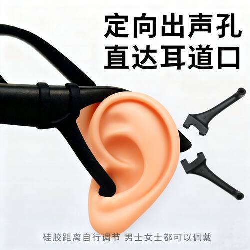 适用小米米家悦享版眼镜导音管防漏音音频套管拾音器扩音器聚音器