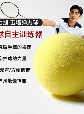 专业羽毛球爆练球T-ball击墙回弹羽毛球训练神器抽墙训练高密度球