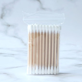 金月棒木杆棉签 木头杆双头棉花棒纯棉卫生棉球 化妆棉棒