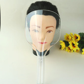 美容美发透明喷干发胶护脸挡板理发店高清挡脸遮面罩刘海剪发工具