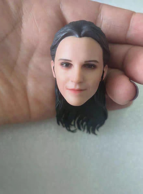 1/6女兵人头雕模型 女头雕 美女与野兽-贝尔 适合普肌现货