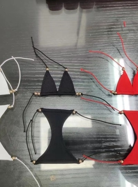 :6女兵人服饰模型 三点式 性感比基尼 内衣 内裤 泳装 女素体可穿