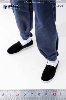 ZYTOYS ZY1029 1/6比例男款布鞋模型(PVC材质)叶问 李小龙 功夫鞋