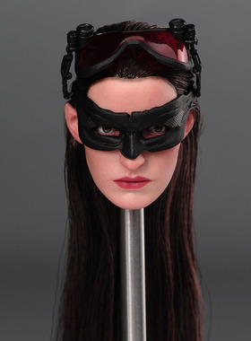 1/6兵人 女头雕 猫女 安妮-海瑟薇 适合包胶女素体  兵人模型配件