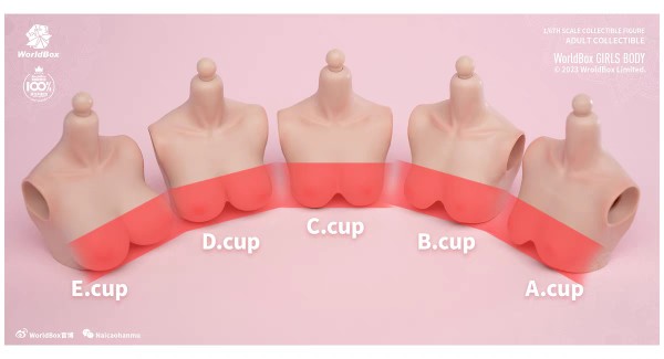 Worldbox女素体大胸替换件配件D罩杯E罩杯适配AT201 AT202 AT203-封面
