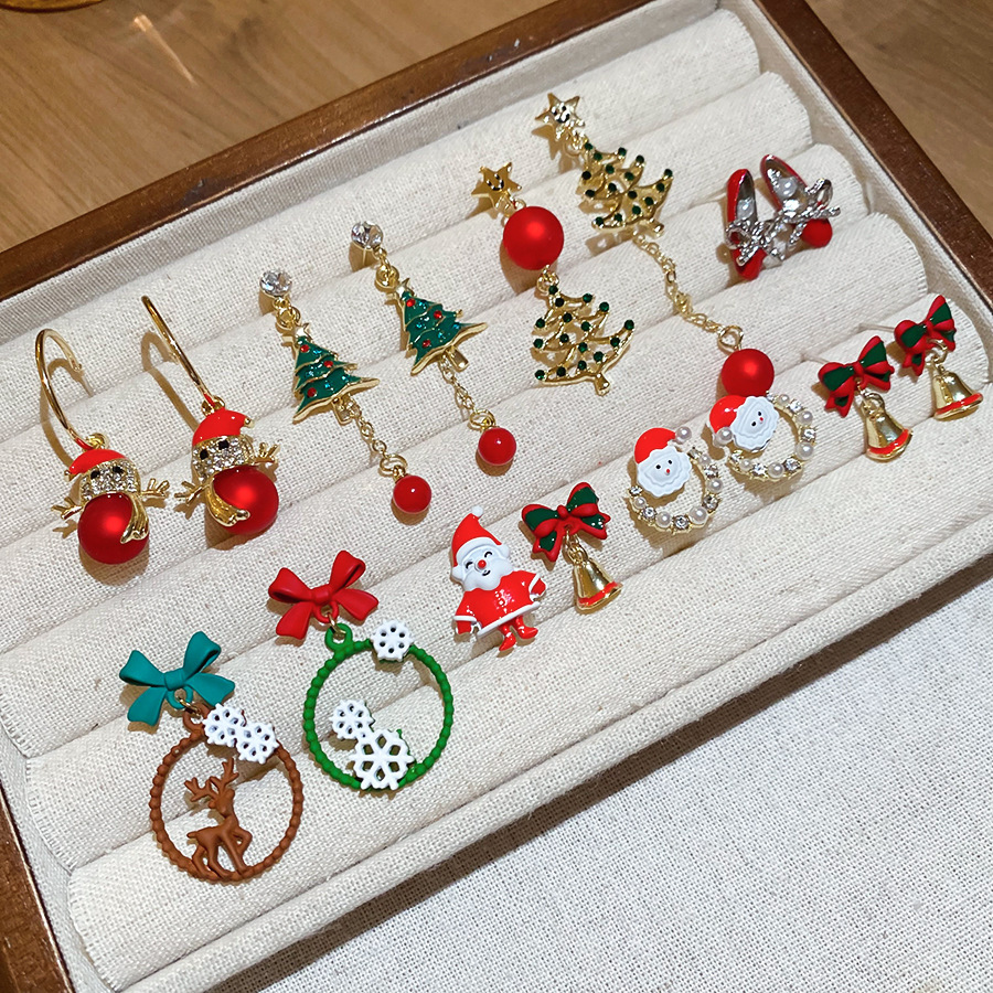 圣诞耳饰2025新款高级感耳环