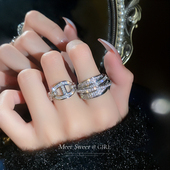 独特戒子2025新款 戒指女轻奢高级感开口小众设计时尚 气质指环个性