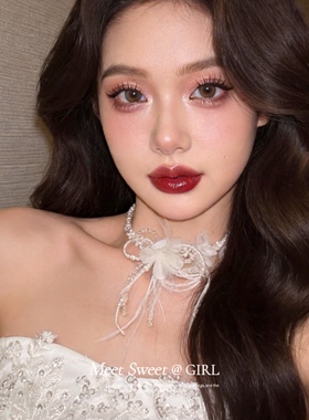 超仙氛围感珍珠羽毛流苏项链女