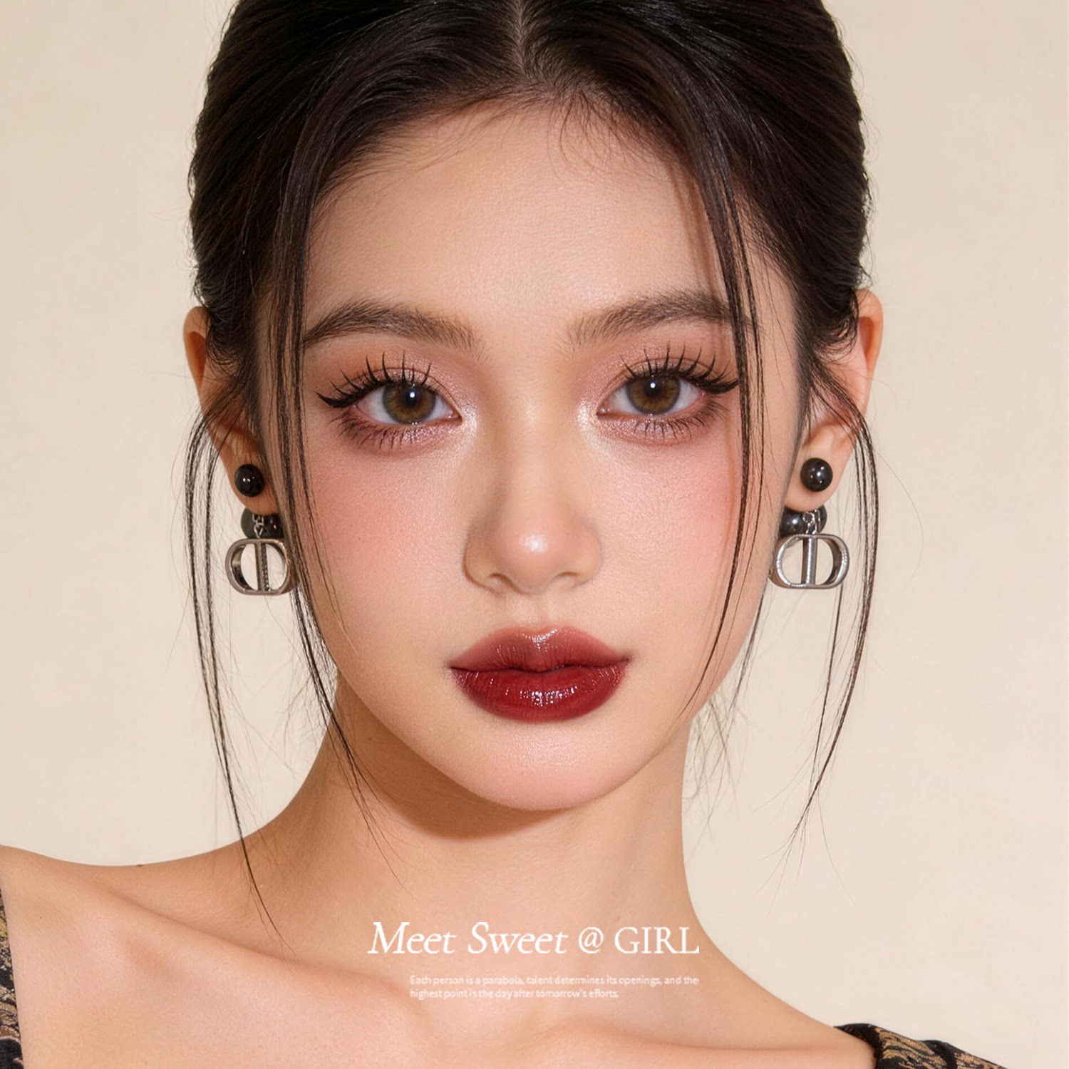 耳环2026新款爆款高级感黑色珍珠耳钉女小香气质时尚小众独特耳饰