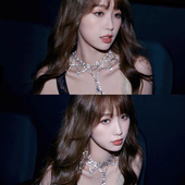 超闪夸张流苏颈链爆闪轻奢小众新娘婚纱钻石项链新款 晚会锁骨链