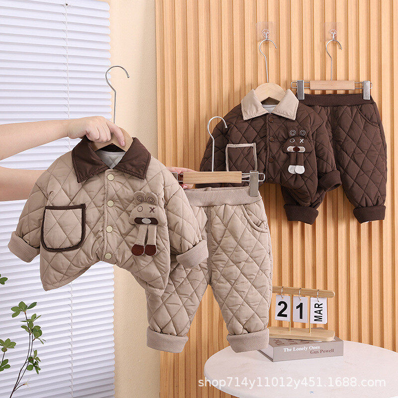 男宝宝冬季加厚套装婴儿童装棉衣冬装立体玩偶棉服两件套保暖冬装,婴童用品,睡眠礼盒/套装,淘宝优惠券,粉丝福利购,淘宝优惠卷