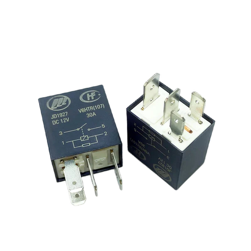 JD1927 V6HTR(107) 12V 30A 4脚 力帆620汽车大灯喇叭继电器 全新