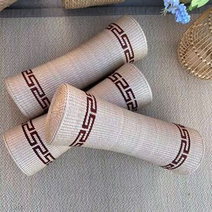 手工草编枕头 天然蒲草编织枕藤编成人颈椎枕汗蒸房养生保健安眠