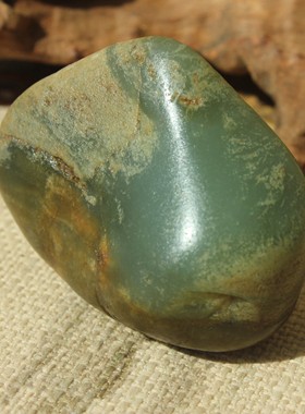 王实斋珠宝/新疆和田玉独籽原石挂件吊坠手把件无二天然油润G43