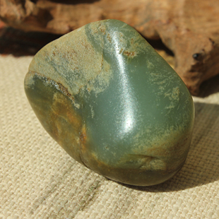 王实斋珠宝 新疆和田玉独籽原石挂件吊坠手把件无二天然油润G43