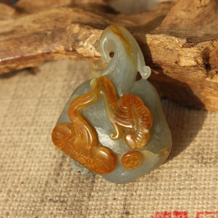 新疆和田玉籽料如意挂件吊坠油润带鉴定证书H312 王实斋珠宝