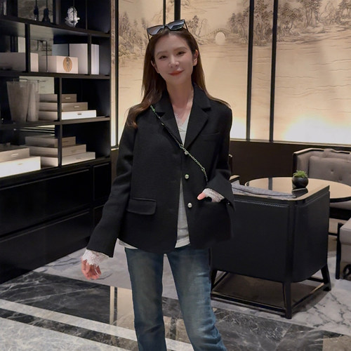 澳洲羊毛手工精纺挺阔西装外套