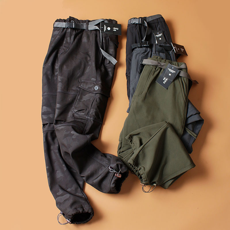 酷酷的工装感!立体剪裁!秋冬款男士多袋保暖直筒时尚潮流休闲裤