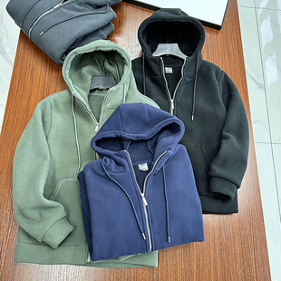 太暖了 休闲加厚外套 400g重磅复合摇粒绒男女连帽防风保暖夹克冬