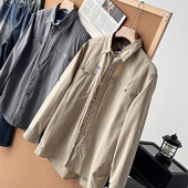 防晒透气袖 25130 翻领多口袋衬衫 子可调节防UV男士 大码