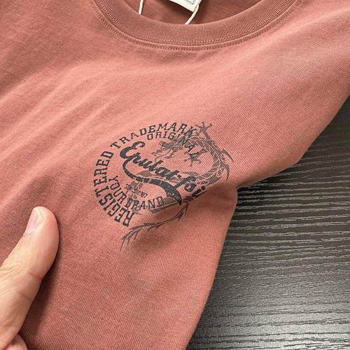 龙年生肖限定！21支紧密赛洛纺纯棉水洗抗起球 春夏男百搭短袖T恤