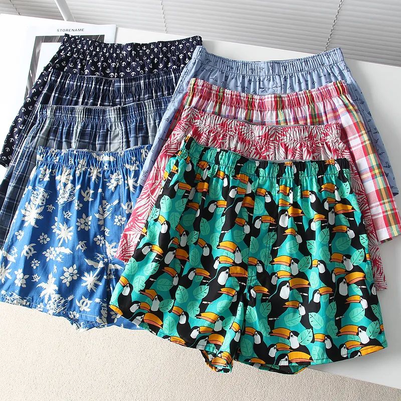 阿罗裤水洗纯棉平角内裤