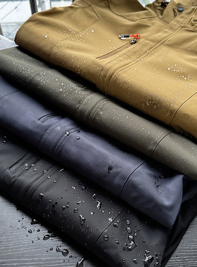 挪威户外高端 男士战术软壳冲锋衣 防风防水透气连帽夹克男S00642