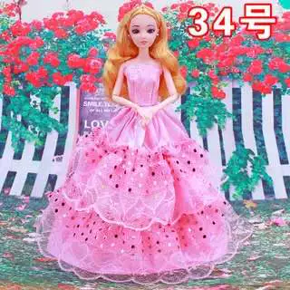 Barbie quần áo pha lê giày cao gót chơi nhà búp bê quần áo váy áo cưới phụ kiện