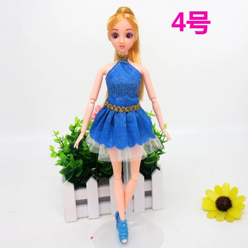 Barbie quần áo pha lê giày cao gót chơi nhà búp bê quần áo váy áo cưới phụ kiện