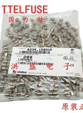 0239.150MXP美国力特5*20 玻璃保险丝管 T150mA 250V 0.15A 延时