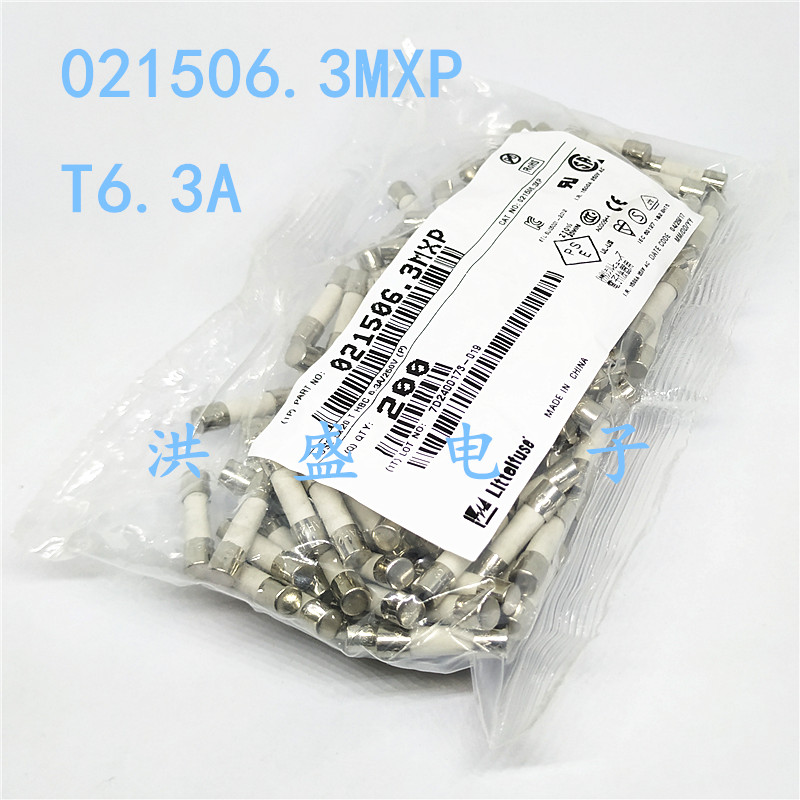 021506.3MXP美国力特5*20延时陶瓷保险丝管 T6.3A LF.T6.3AH250VP