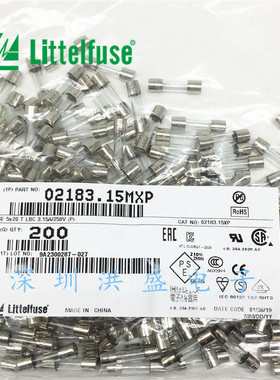 美国力特延时玻璃保险丝管 02183.15MXP 5*20 T3.15AL250VP 3.15A