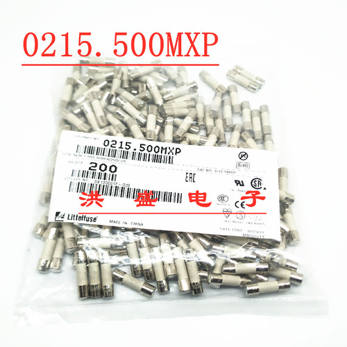 0215.500MXP美国力特5*20 0.5A安 延时陶瓷保险丝管 T500mAH250VP