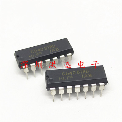 全新原装 CD4081 CD4081BD 直插DIP-14 四2输入与门 CD4081BE