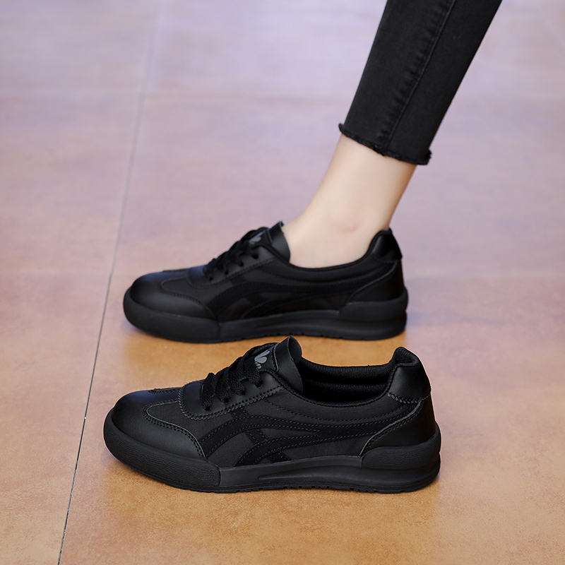 黑色德训鞋女秋季季新款大码女鞋