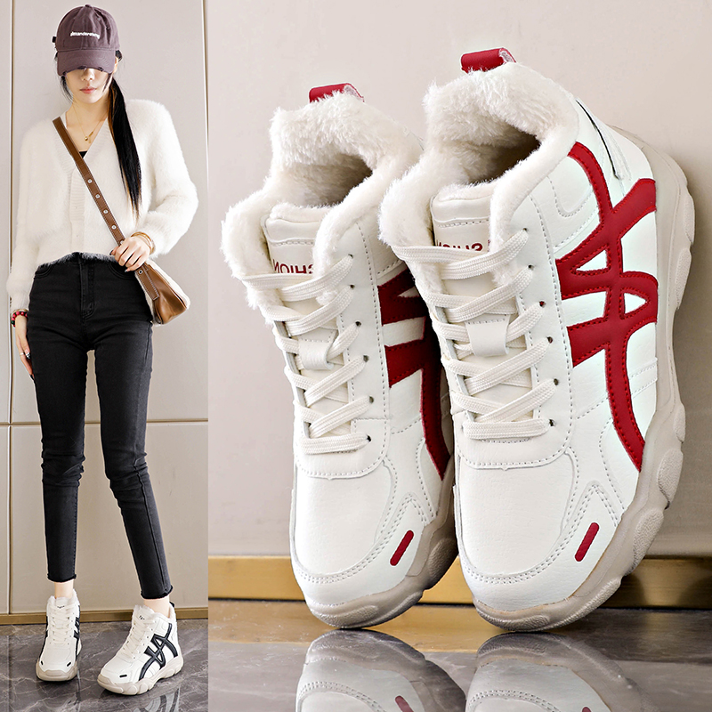 轻便德训鞋女冬季新款加绒保暖鞋