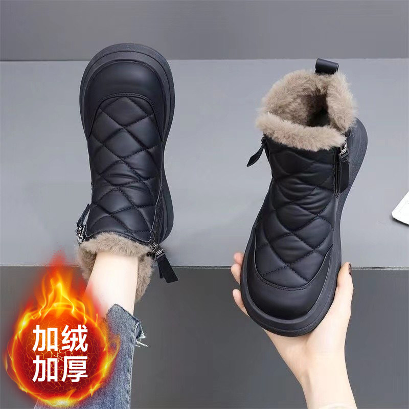 雪地靴女款2025新款冬季防水东北大棉鞋加绒加厚棉靴女士防滑短靴,女鞋,时尚雪地靴,淘宝优惠券,粉丝福利购,淘宝优惠卷