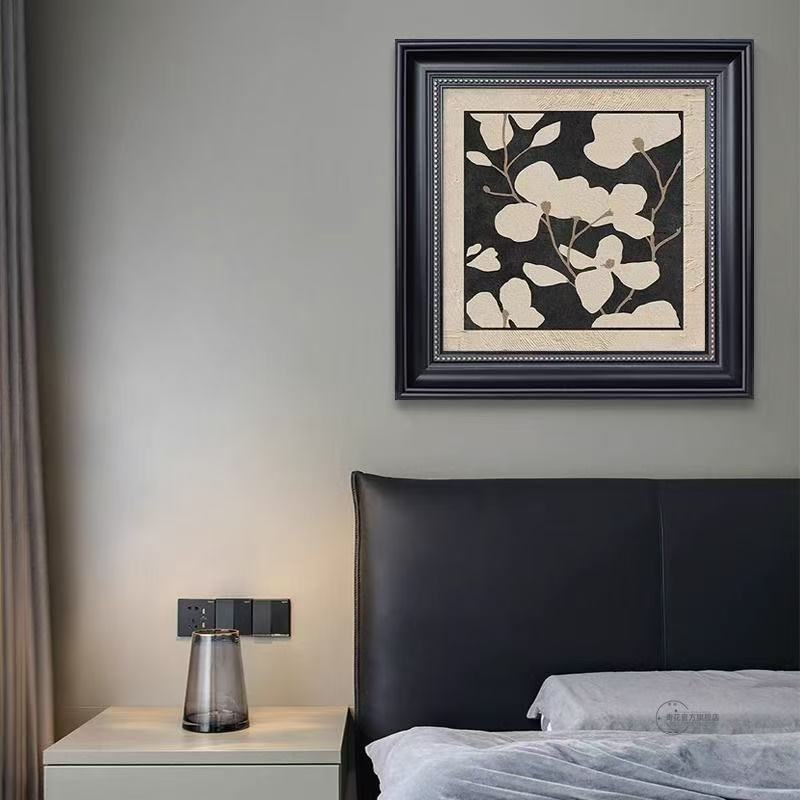 法式中古风客厅装饰画复古桌面斗柜摆画餐厅卧室墙组合挂画玄关画