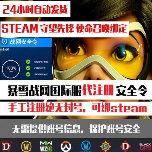 代注册暴雪战网守望先锋ow手机