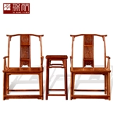 Мебель для красного дерева Ming Full Myanmar Rosewood Официальное шляпное кресло с тремя антикварными китайскими в стиле стулья